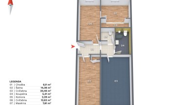 Prodej nebytových prostor o výměře 77,4 m2, ul. Bryksova, Praha 9 – Černý Most.