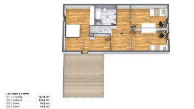 Prodej nízkoenergetické novostavby RD 5+kk, 191 m2 s pozemkem 803 m2 v obci Velká Lečice