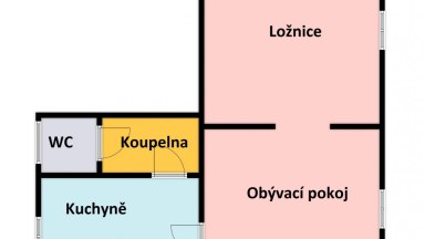 Pronájem domu 2+1/zahrada/půda/sklep, 72 m2, ul. Alšova, Jirny, Praha – východ.