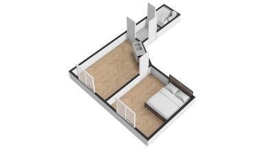 Pronájem bytu 2+kk, 42 m², Praha 8 – Kobylisy, ul. Čimická.