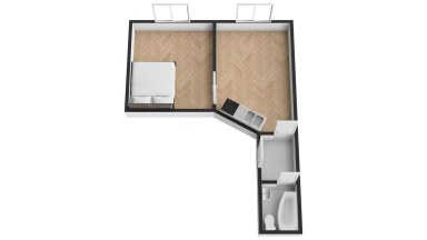 Pronájem bytu 2+kk, 42 m², Praha 8 – Kobylisy, ul. Čimická.