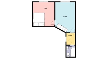 Pronájem bytu 2+kk, 42 m², Praha 8 – Kobylisy, ul. Čimická.