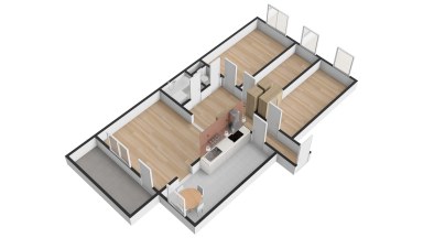 Pronájem bytu 4+1/L, 80 m2, Praha 4  - Háje, Hekrova