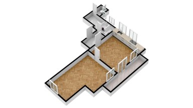 Pronájem bytu 2+kk/B, 50 m2, Praha 4 - Podolí, ul. Pravá.