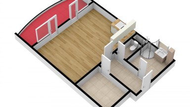 Pronájem bytu 1+kk/L/G, 46 m2, ul. Ústavní, Praha 8 - Bohnice.