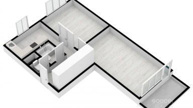 Pronájem hezkého bytu 2+1/L/S, 52 m2, ul. Chomutovská, Kadaň.