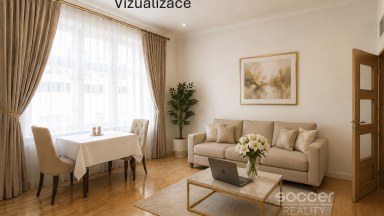 Pronájem bytu 2+kk, 48 m2, Praha 3 - Žižkov, ul. Jeseniova.
