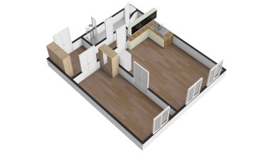 Pronájem bytu 2+kk, 55 m2, Praha 8 - Karlín, ul. Thámova.