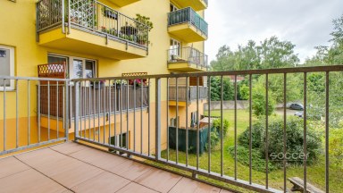 Pronájem bytu 2+kk/B, 45 m2 + balkon 7 m2, ulice V Honech, Klecany. 
