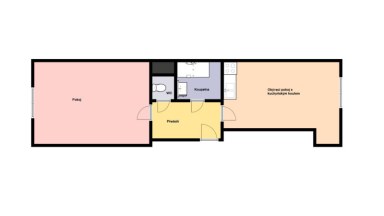 Pronájem bytu 2+kk, 50 m2, Praha 9 - Vysočany, ul. Čerpadlová.
