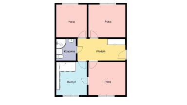 Pronájem bytu 3+1, 60 m2, Praha 9 - Střížkov, ul. Teplická.