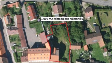 Pronájem pěkného bytu 2+kk+terasa, 67 m2 v centru Neveklova, okres Benešov.